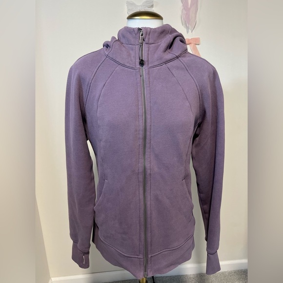 Lululemon Scuba Fleece Cotton Jacket Dusty Lavender - Picture 6 of 8